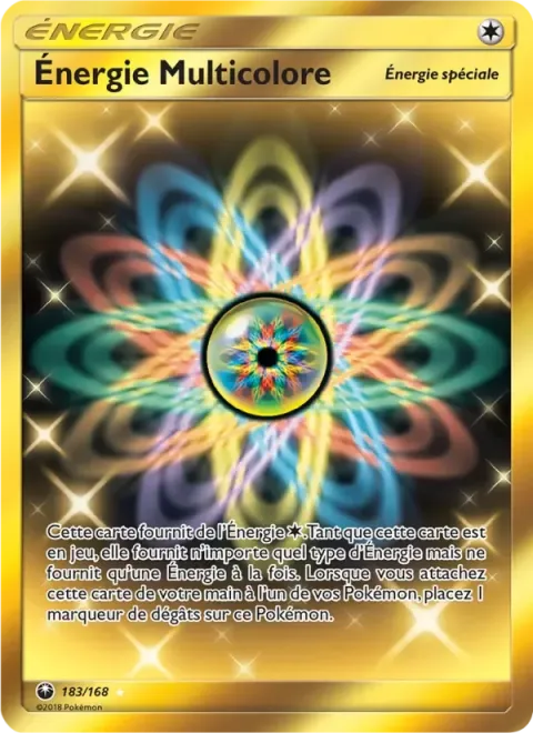 Carte Pokémon Énergie Multicolore 183/168, extension Tempête Céleste