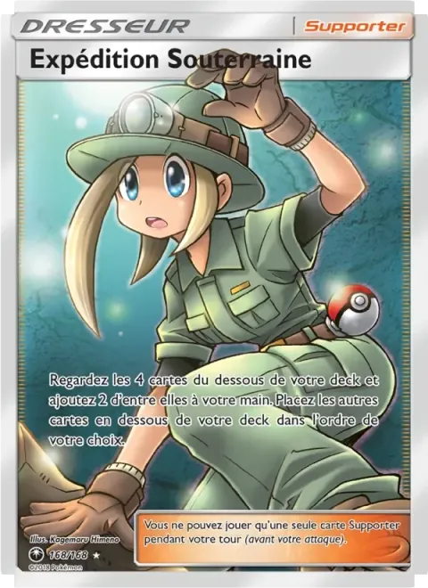 Carte Pokémon Expédition Souterraine 168/168, extension Tempête Céleste