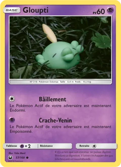Carte Pokémon Gloupti 057/168, extension Tempête Céleste