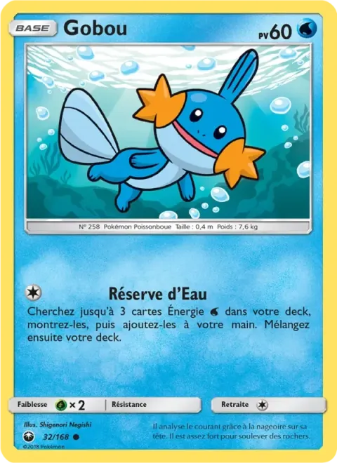 Carte Pokémon Gobou 032/168, extension Tempête Céleste