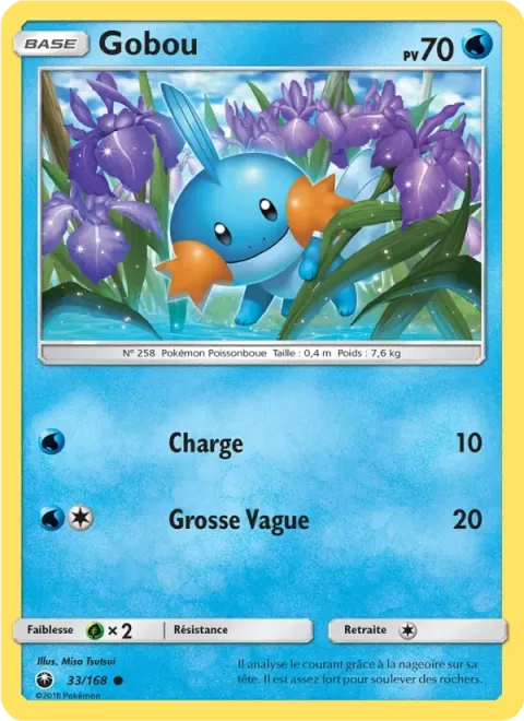 Carte Pokémon Gobou 033/168, extension Tempête Céleste