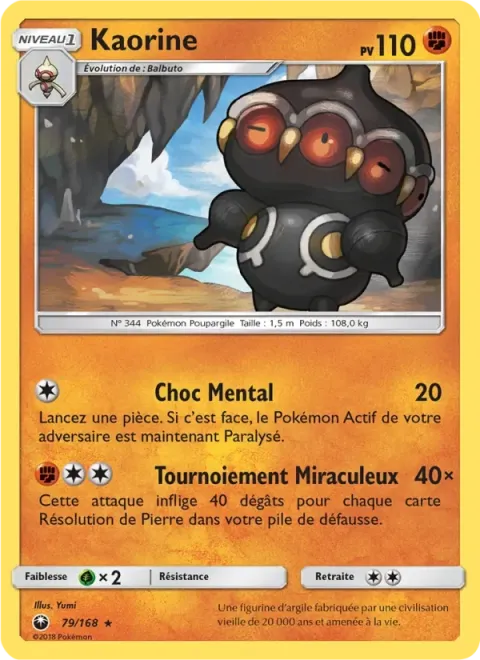 Carte Pokémon Kaorine 079/168, extension Tempête Céleste
