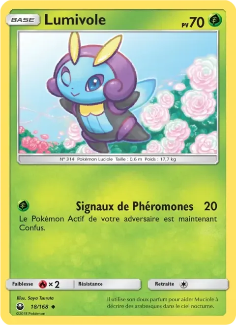 Carte Pokémon Lumivole 018/168, extension Tempête Céleste