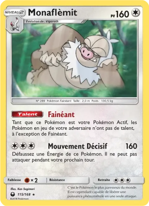 Carte Pokémon Monaflèmit 115/168, extension Tempête Céleste
