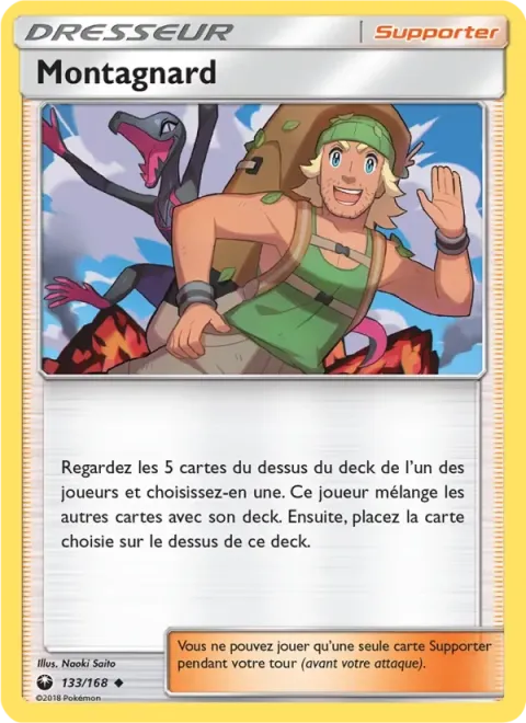 Carte Pokémon Montagnard 133/168, extension Tempête Céleste
