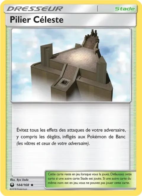 Carte Pokémon Pilier Céleste 144/168, extension Tempête Céleste