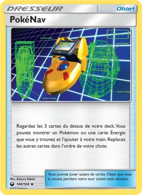 Carte Pokémon PokéNav 140/168, extension Tempête Céleste
