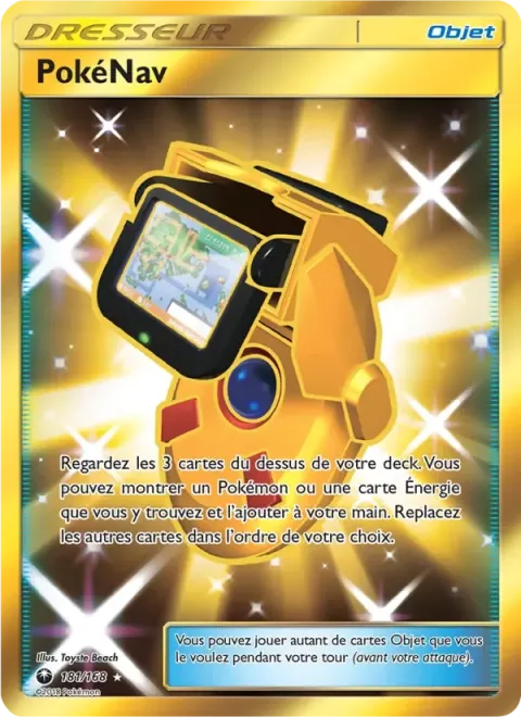 Carte Pokémon PokéNav 181/168, extension Tempête Céleste