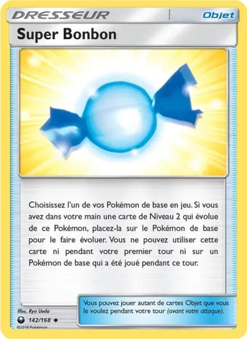 Carte Pokémon Super Bonbon 142/168, extension Tempête Céleste