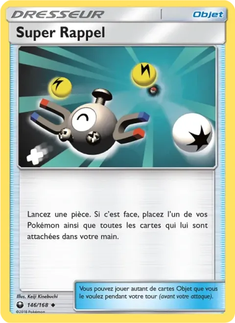 Carte Pokémon Super Rappel 146/168, extension Tempête Céleste