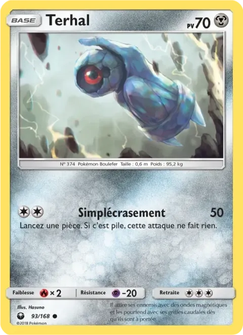 Carte Pokémon Terhal 093/168, extension Tempête Céleste