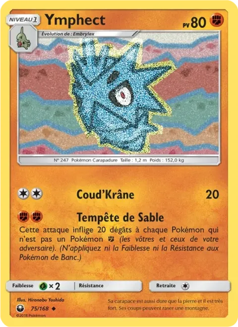 Carte Pokémon Ymphect 075/168, extension Tempête Céleste