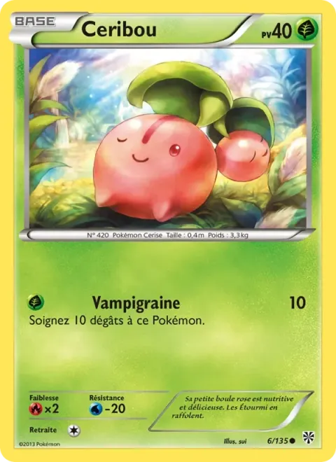 Carte Pokémon Ceribou 006/135, extension Tempète Plasma