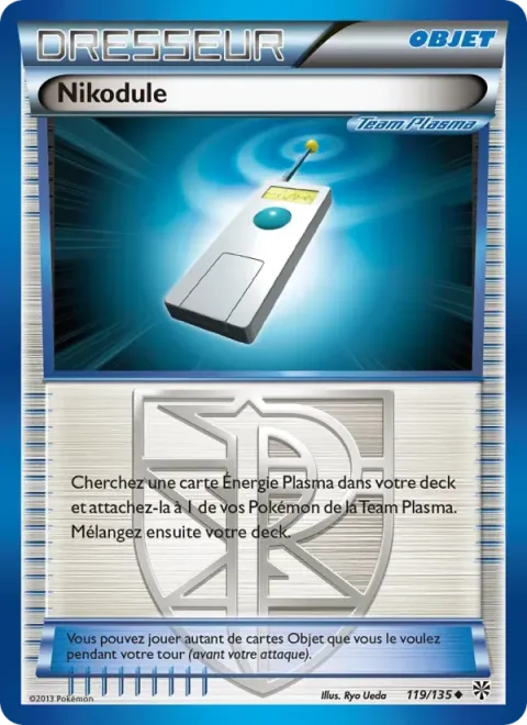 Carte Pokémon Nikodule 119/135, extension Tempète Plasma