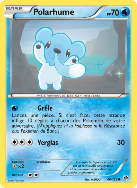 Carte Pokémon Polarhume 040/135, extension Tempète Plasma
