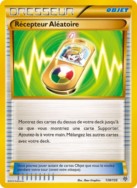Carte Pokémon Récepteur Aléatoire 138/135, extension Tempète Plasma