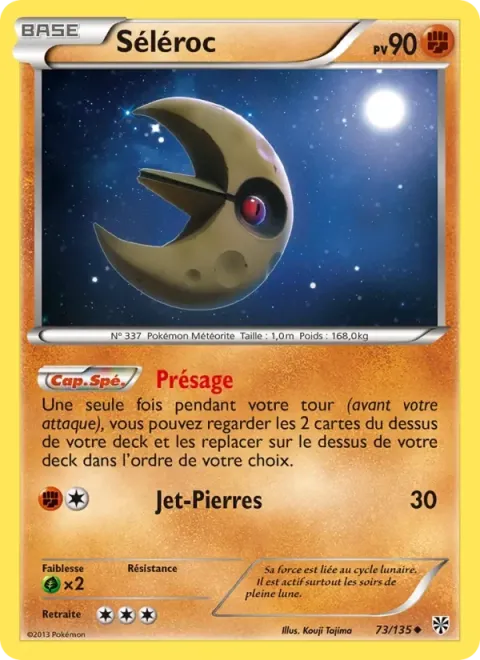 Carte Pokémon Séléroc 073/135, extension Tempète Plasma