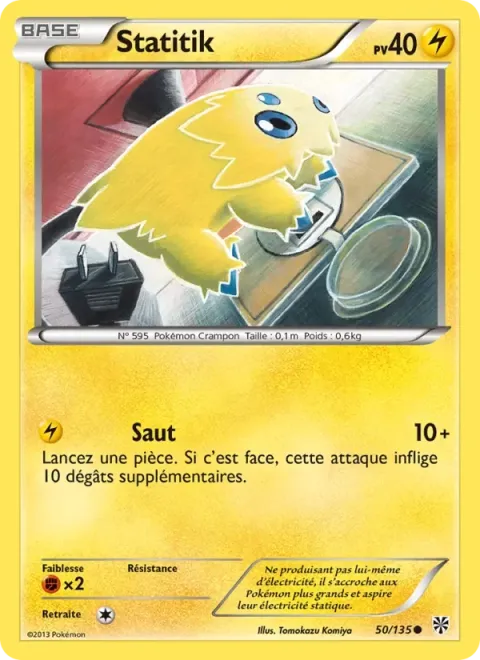 Carte Pokémon Statitik 050/135, extension Tempète Plasma