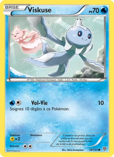 Carte Pokémon Viskuse 038/135, extension Tempète Plasma