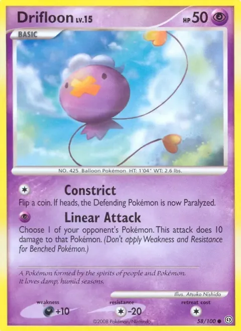Carte Pokémon Baudrive 058/100, extension Tempête