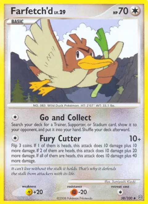 Carte Pokémon Canarticho 038/100, extension Tempête