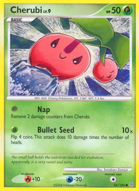 Carte Pokémon Ceribou 056/100, extension Tempête
