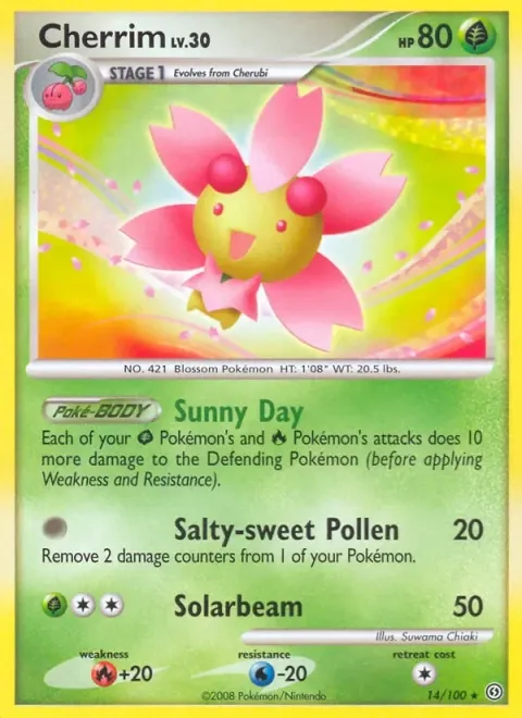 Carte Pokémon Ceriflor 014/100, extension Tempête