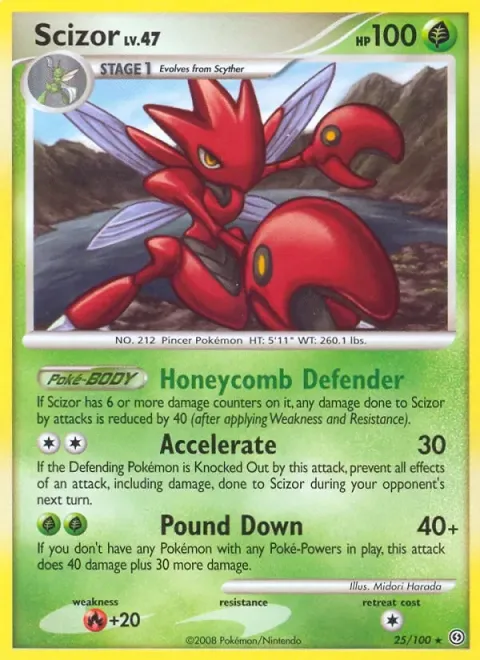 Carte Pokémon Cizayox 025/100, extension Tempête