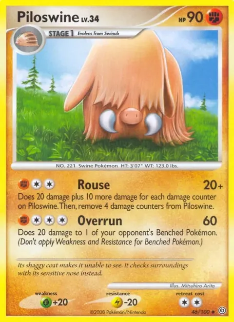 Carte Pokémon Cochignon 046/100, extension Tempête