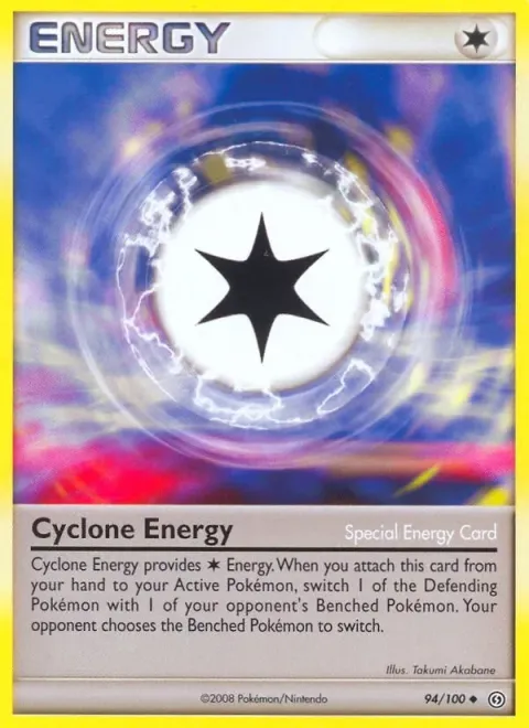 Carte Pokémon Énergie Cyclone 094/100, extension Tempête