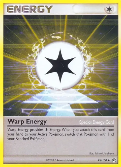 Carte Pokémon Énergie de Distorsion 095/100, extension Tempête