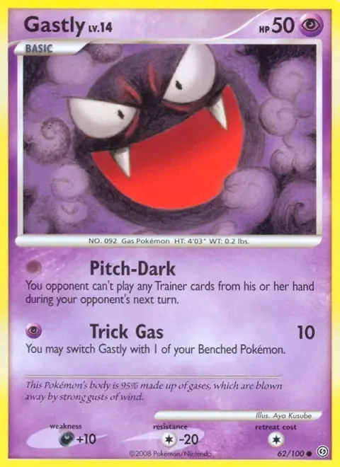 Carte Pokémon Fantominus 062/100, extension Tempête