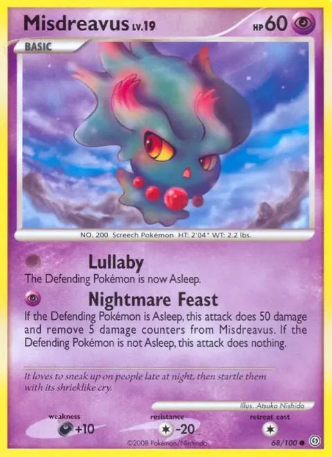 Carte Pokémon Feuforêve 068/100, extension Tempête