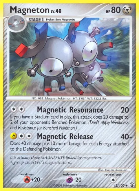 Carte Pokémon Magnéton 042/100, extension Tempête