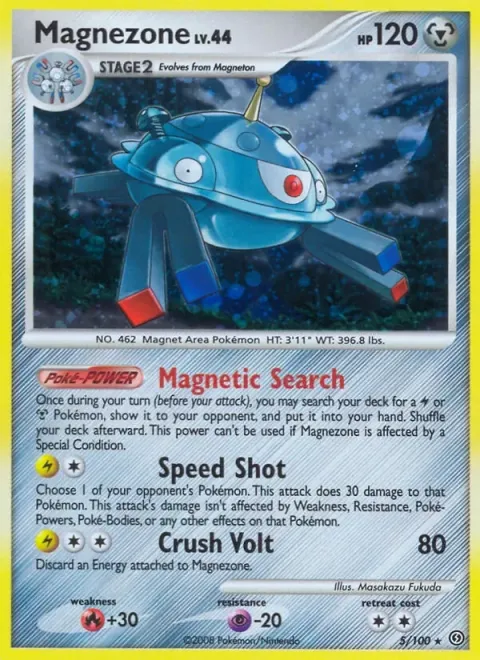Carte Pokémon Magnézone 005/100, extension Tempête