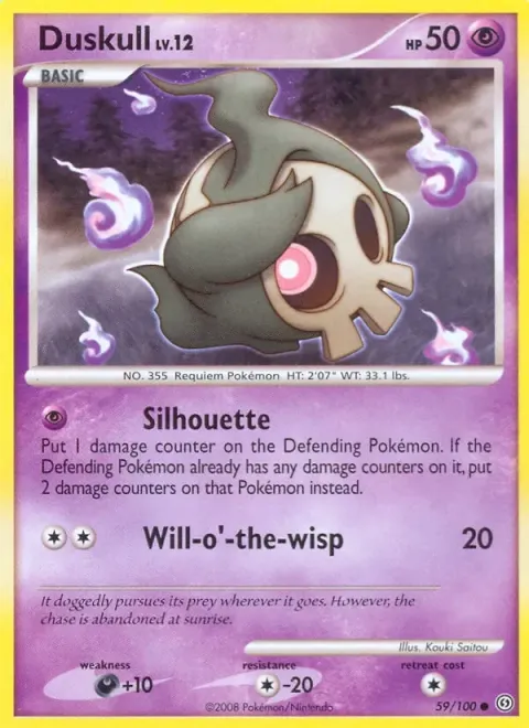 Carte Pokémon Skelénox 059/100, extension Tempête