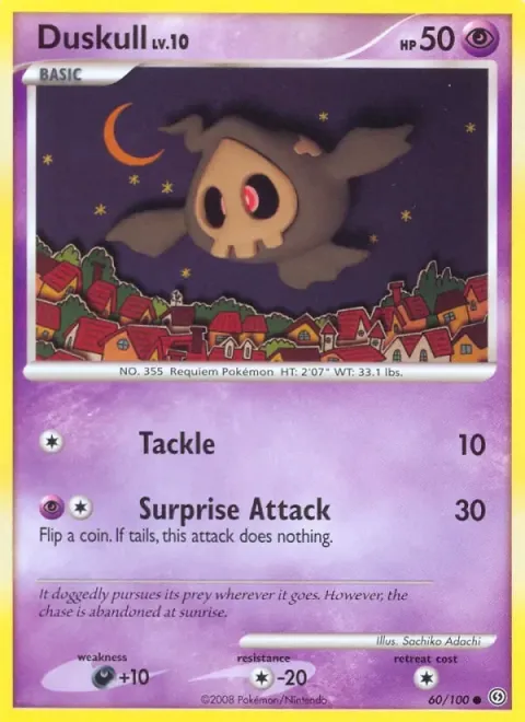 Carte Pokémon Skelénox 060/100, extension Tempête