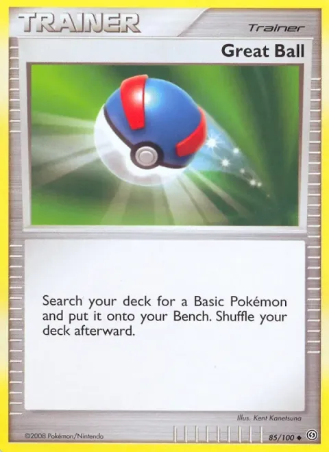 Carte Pokémon Super Ball 085/100, extension Tempête