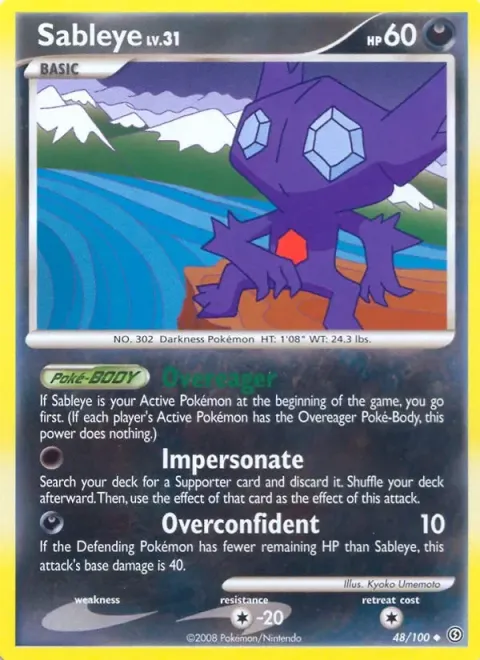 Carte Pokémon Ténéfix 048/100, extension Tempête