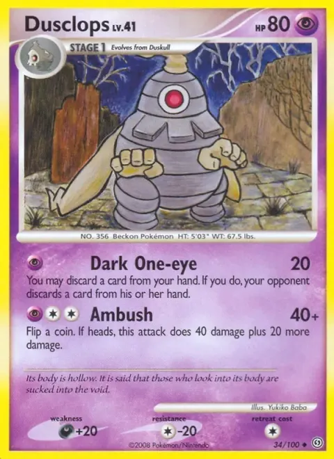 Carte Pokémon Téraclope 034/100, extension Tempête