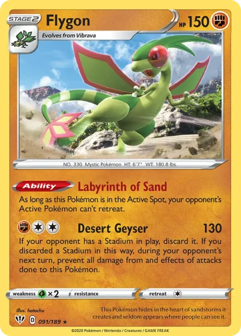 Carte Pokémon Libégon 091/189, extension Ténèbres Embrasées