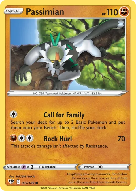 Carte Pokémon Quartermac 097/189, extension Ténèbres Embrasées
