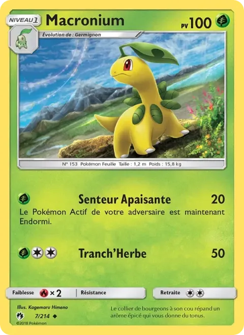 Carte Pokémon Macronium 007/214, extension Tonnerre Perdu