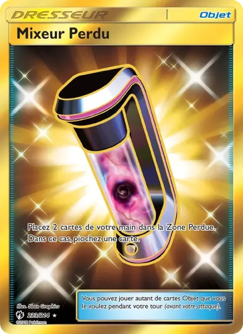 Carte Pokémon Mixeur Perdu 233/214, extension Tonnerre Perdu