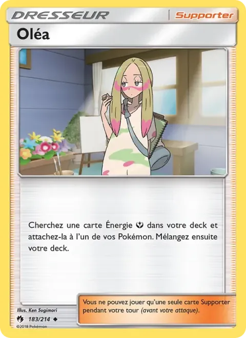 Carte Pokémon Oléa 183/214, extension Tonnerre Perdu