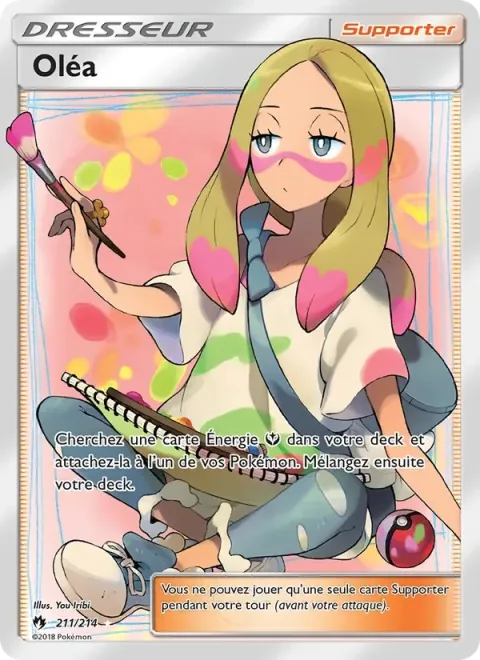 Carte Pokémon Oléa 211/214, extension Tonnerre Perdu