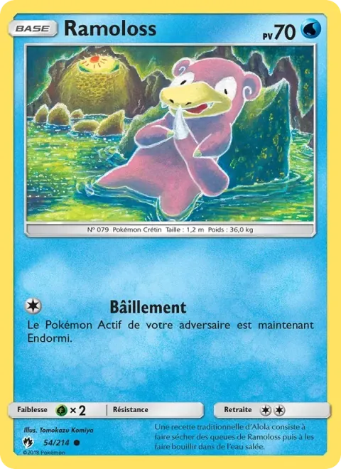 Carte Pokémon Ramoloss 054/214, extension Tonnerre Perdu