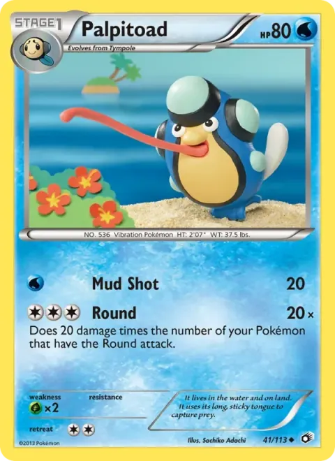 Carte Pokémon Batracné 041/113, extension Trésors Légendaires (sortie anglaise)
