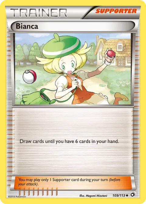 Carte Pokémon Bianca 109/113, extension Trésors Légendaires (sortie anglaise)