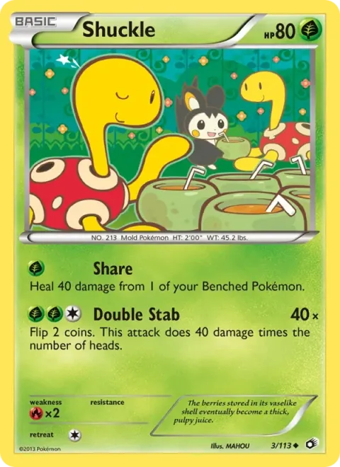 Carte Pokémon Caratroc 003/113, extension Trésors Légendaires (sortie anglaise)